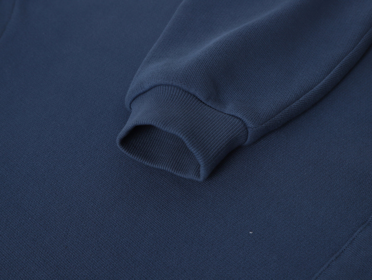 BLANCKS PULLOVER HOODIE W/ POCKETS - NAVY BLUE