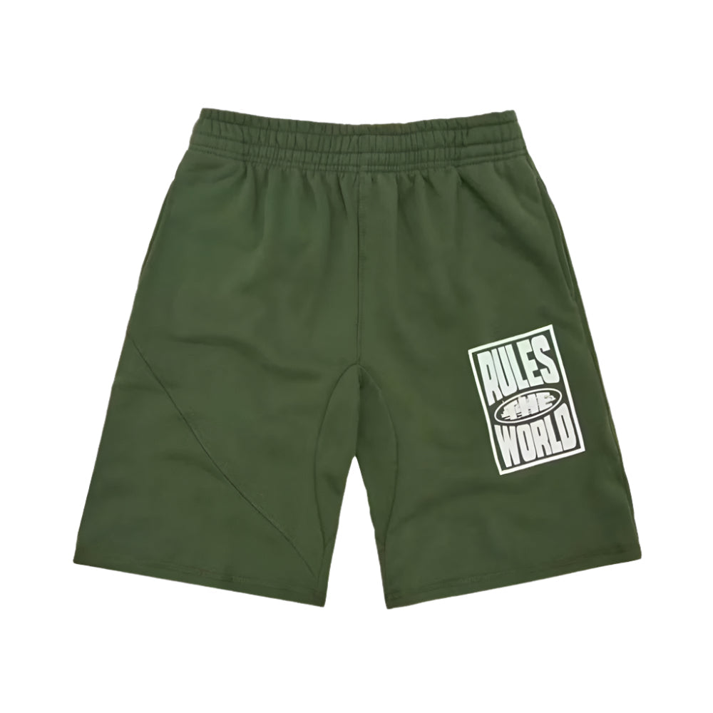 Corteiz RTW Print Shorts - Forest Green