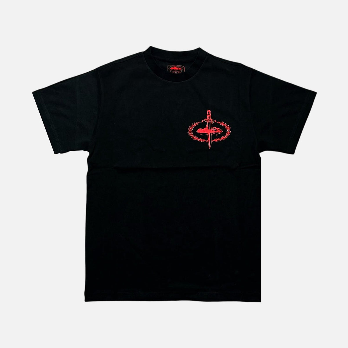 Corteiz RTW x Slaughter Gang T-Shirt - Black / Red