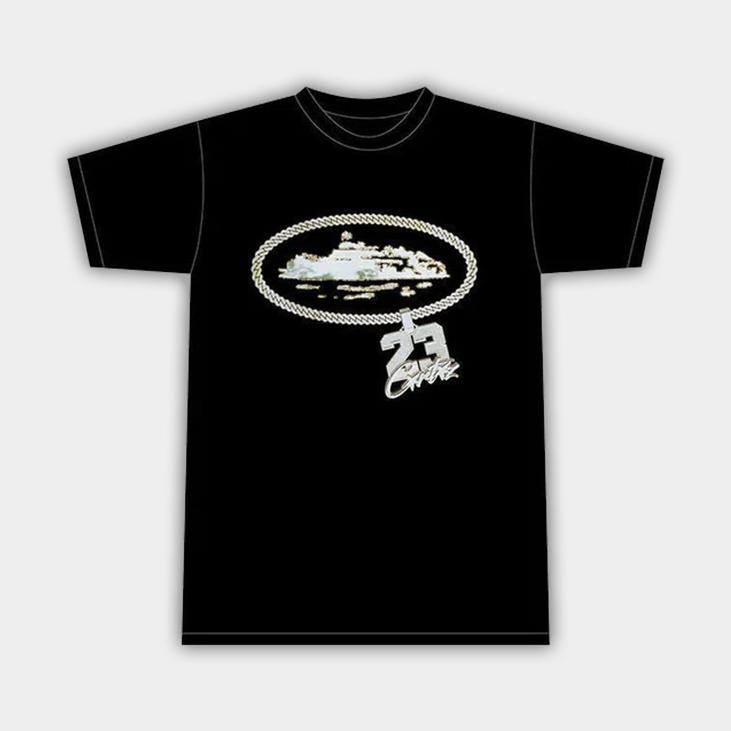 Corteiz RTW x Central Cee 23 Chain T-Shirt - Black