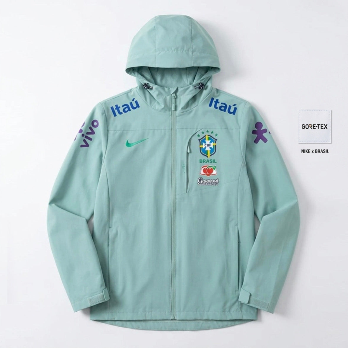 Brazil x Nike Gore-Tex Windbreaker – Mint Green