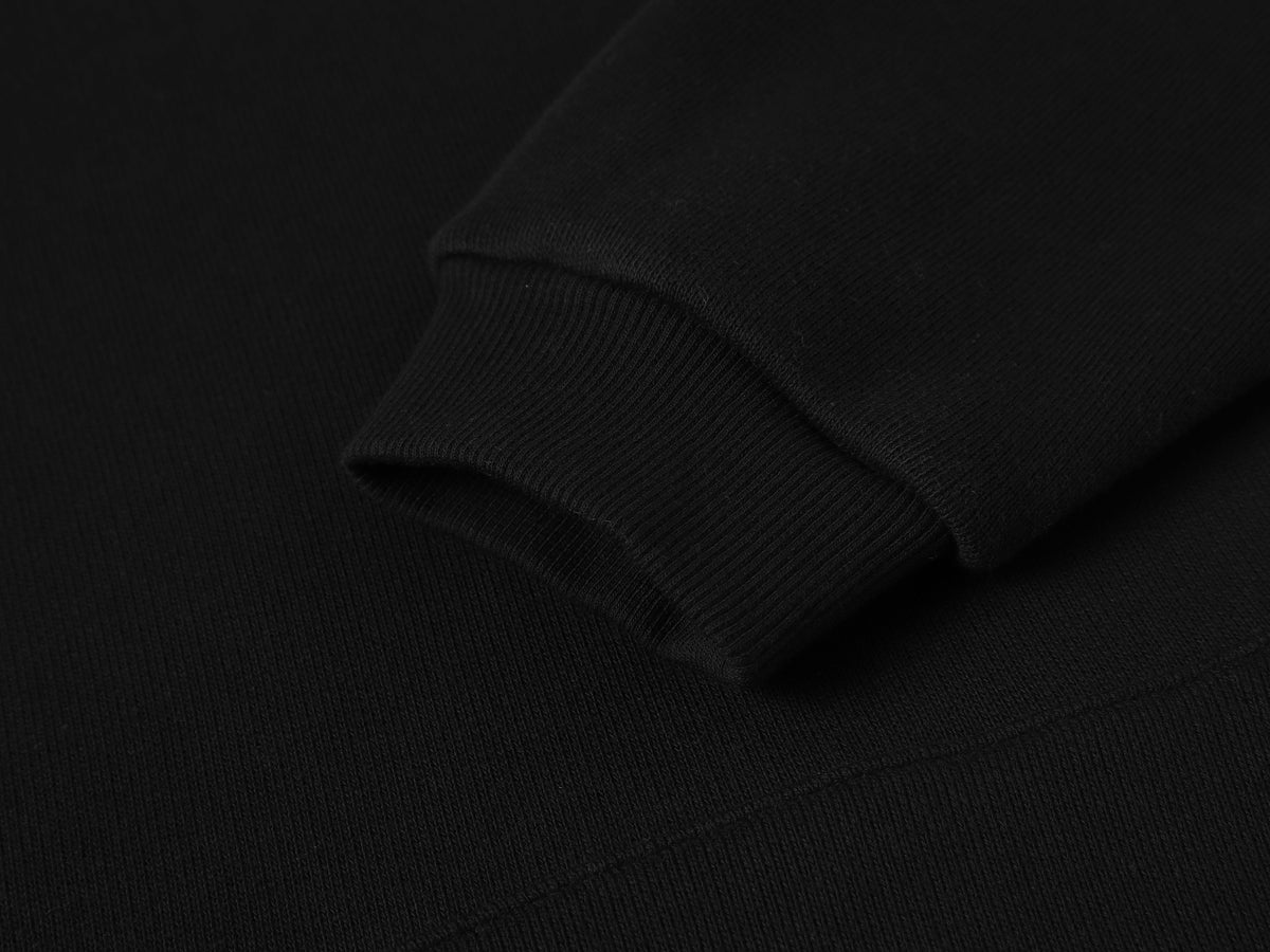 BLANCKS PULLOVER HOODIE W/ POCKETS - BLACK