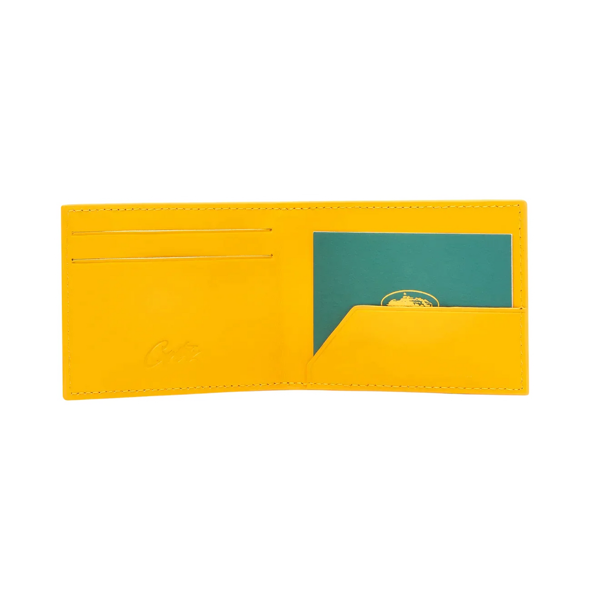 Corteiz RTW Leather Card Holder - Yellow