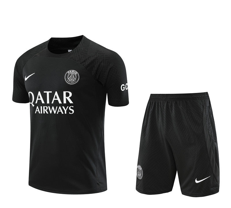 Black PSG Shorts&Shirt