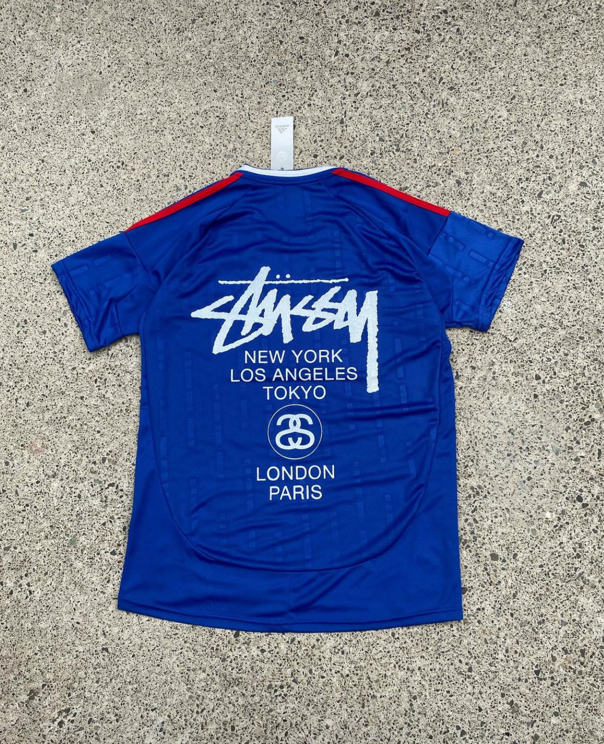 STÜSSY X “ITALY” JERSEY -  BLUE ( JUNIOR SIZE)