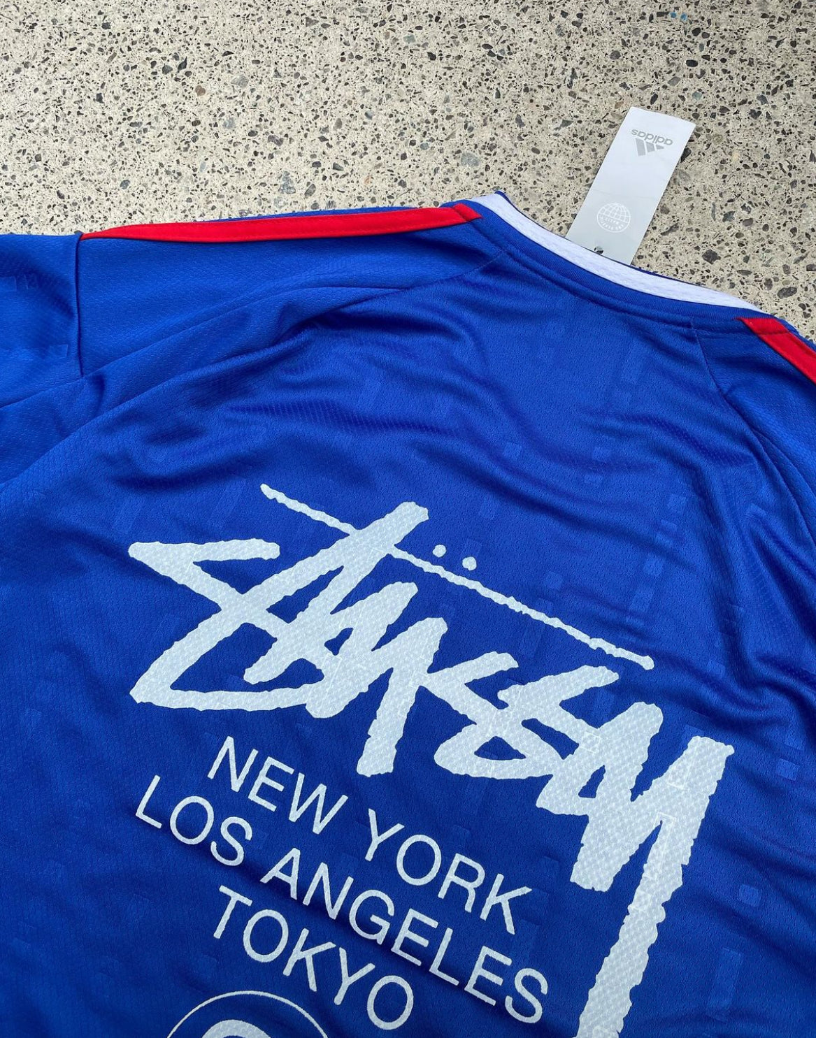 STÜSSY X “ITALY” JERSEY -  BLUE ( JUNIOR SIZE)
