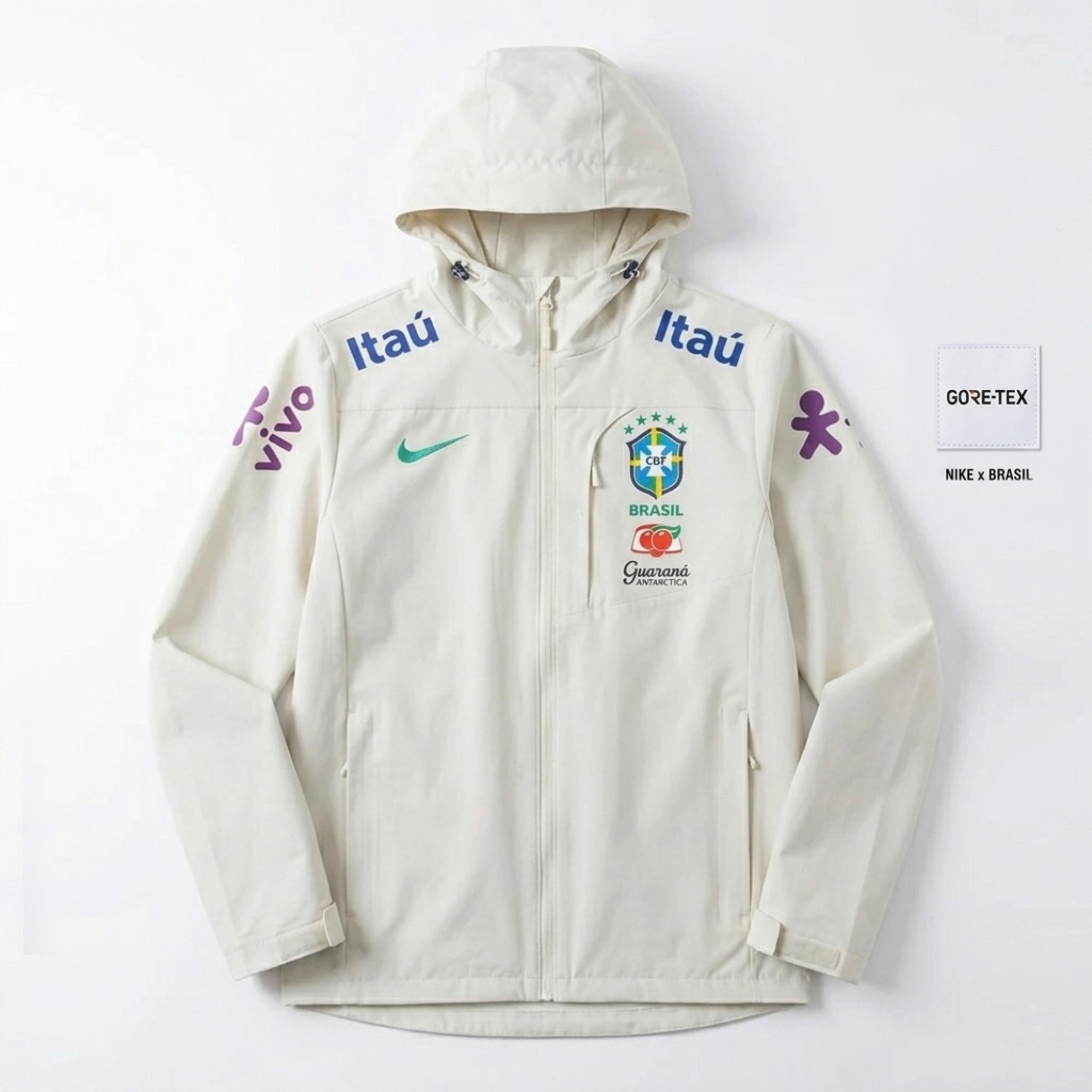 Brazil x Nike Gore-Tex Windbreaker – White