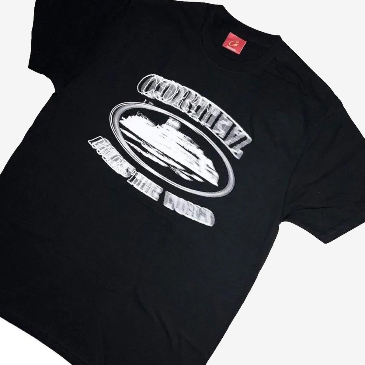 Corteiz RTW Alcatraz Blur T-Shirt Black / White
