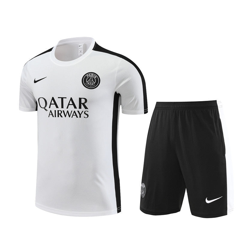 PSG White/Black Shorts&Shirt