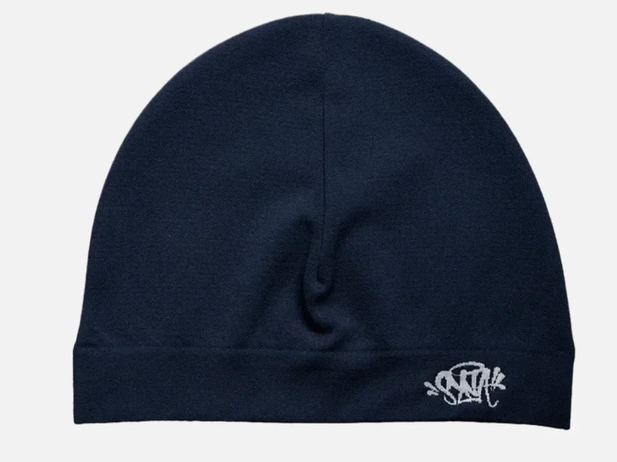 Navy & White Skull Cap