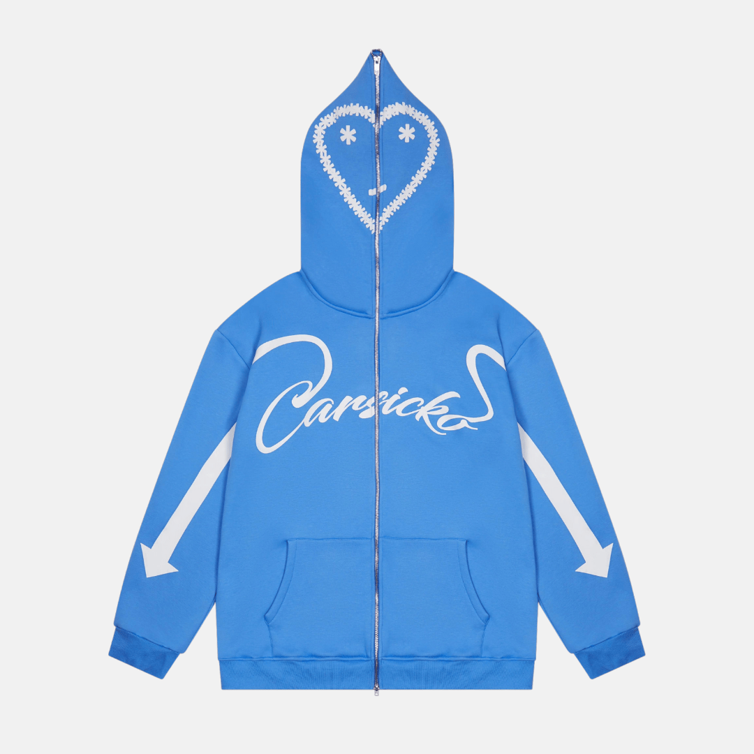 Carsicko Love Spread Zip Up Hoodie - University Blue