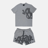 Syna T-shirt & Shorts Logo Set - Grey