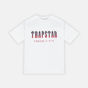 Trapstar Decoded Shorts Set - White/Red Gradient