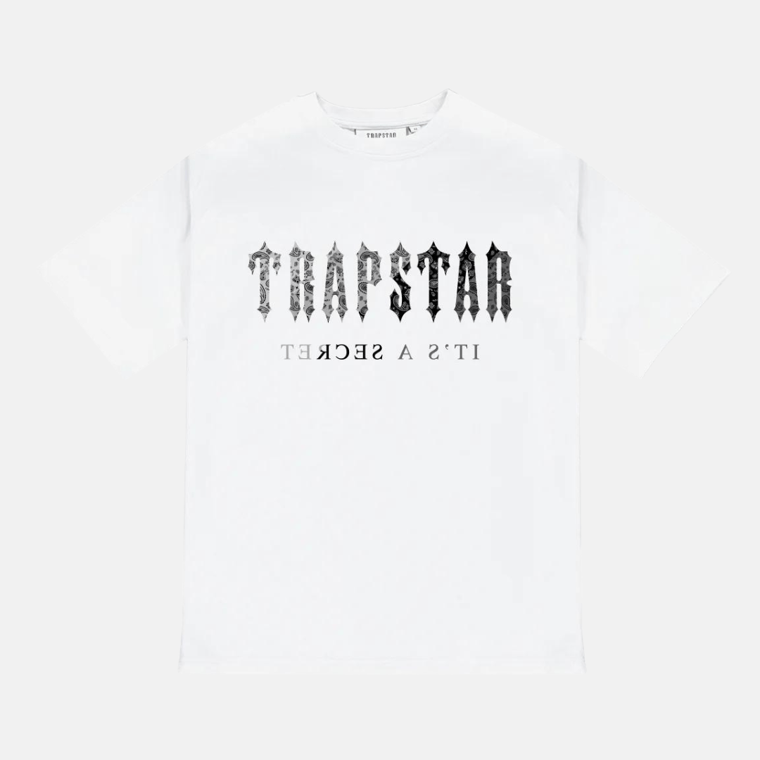 Trapstar Decoded Paisley Monochrome Edition T-Shirt - White