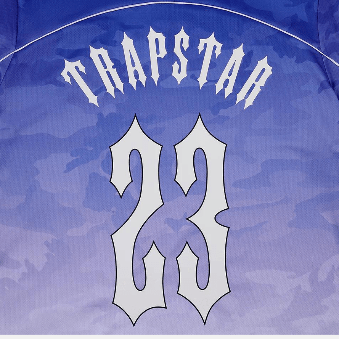 Trapstar Irongate Monogram Football Jersey - Blue Camo