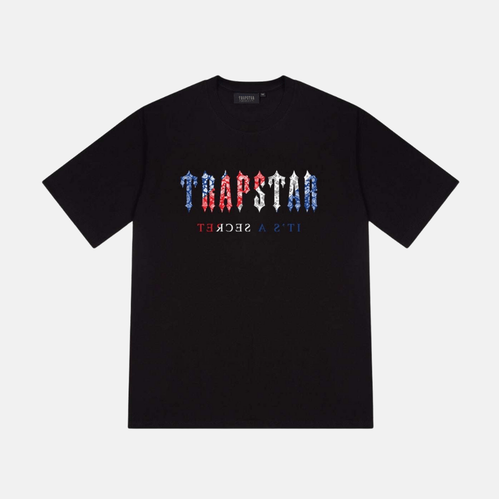 Trapstar Paisley Revolution Tee - Black